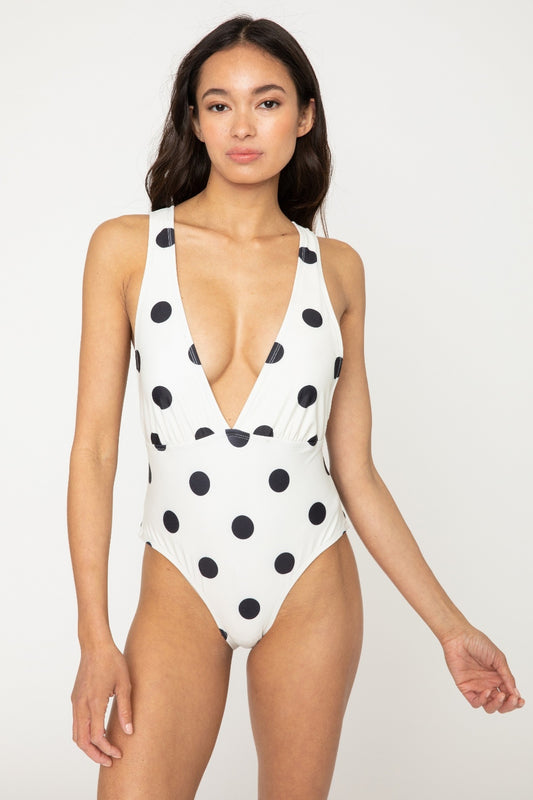 Beachy Keen Plunge One-Piece Swimsuit