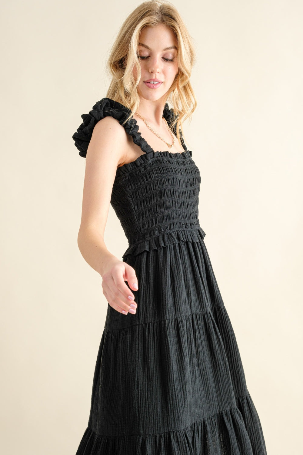 Ari Ruffled Tiered Dress