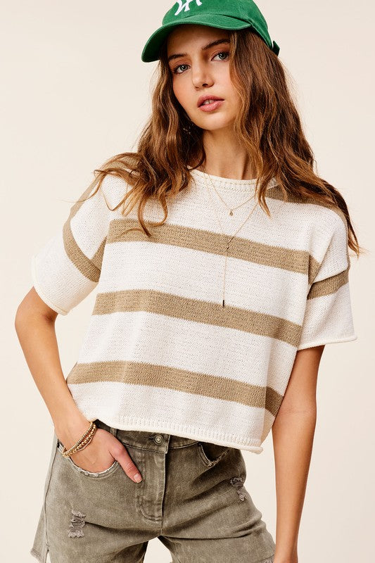 Ann Sweater Short Sleeve Top