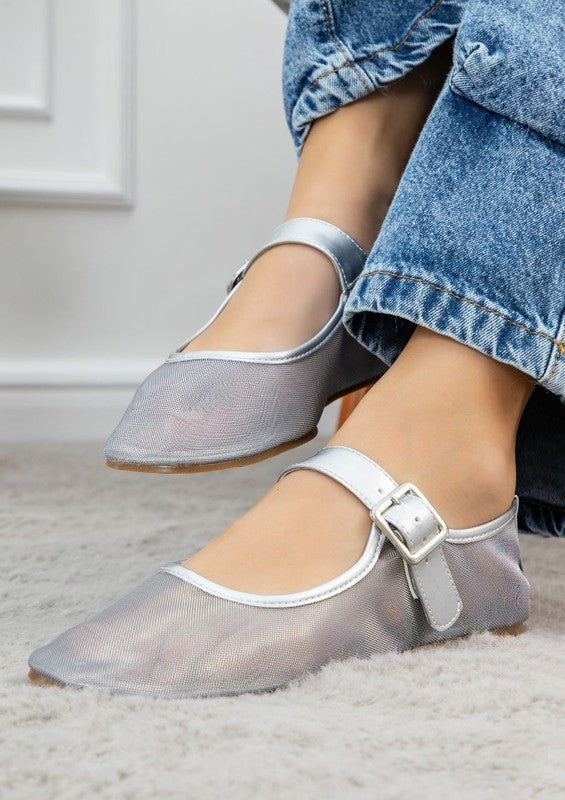 Levi Mesh Ballet Flats