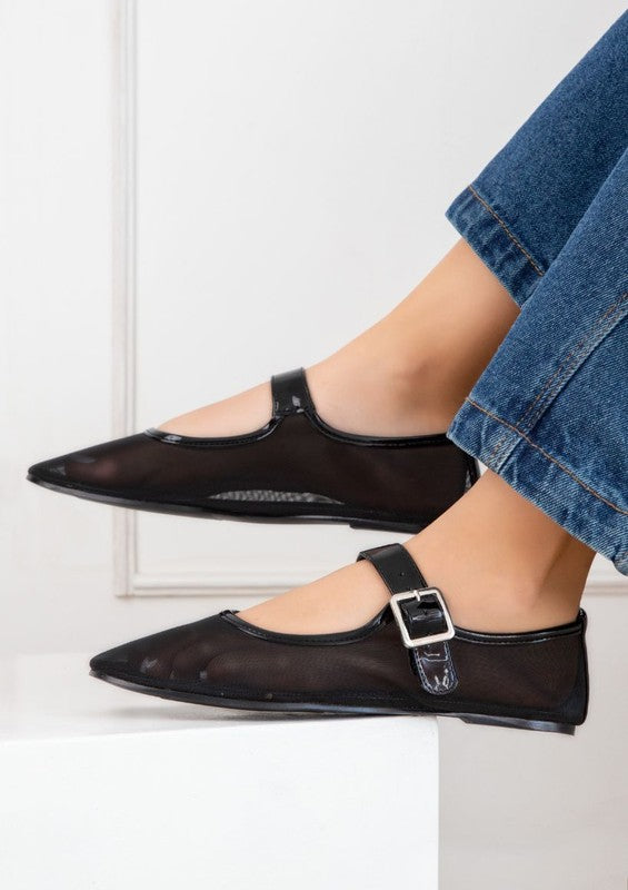 Levi Mesh Ballet Flats