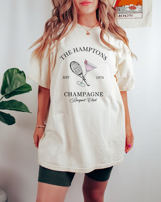 Hamptons Champagne Racquet Club Tee