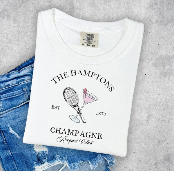 Hamptons Champagne Racquet Club Tee