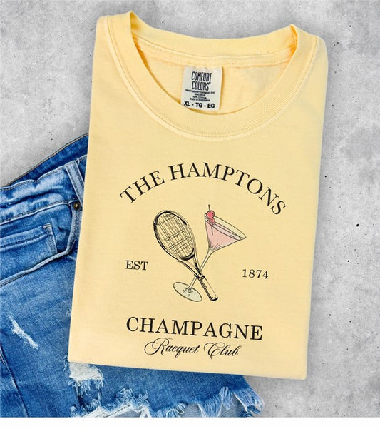 Hamptons Champagne Racquet Club Tee