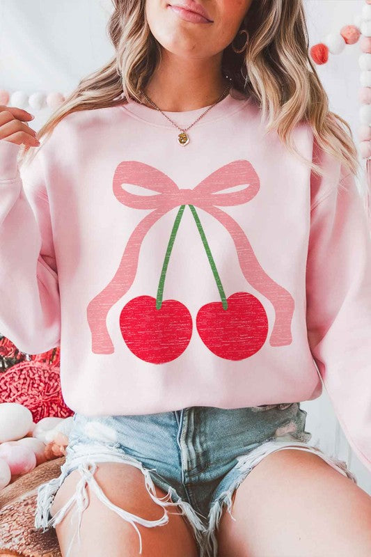 Cherry Bow SWEATSHIRT