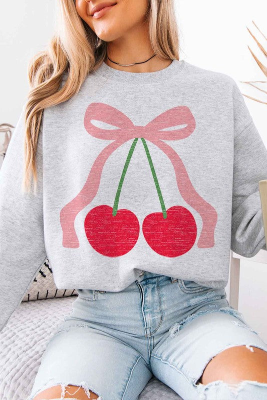 Cherry Bow SWEATSHIRT