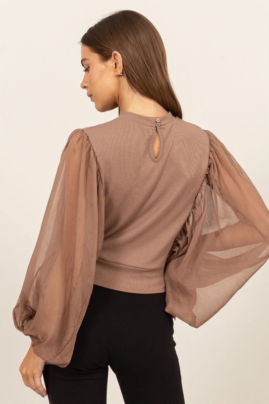 Aggie Sheer Blouse