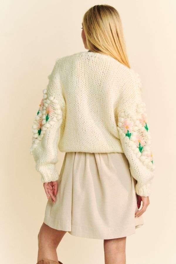 Tulip Embroidered Cardigan