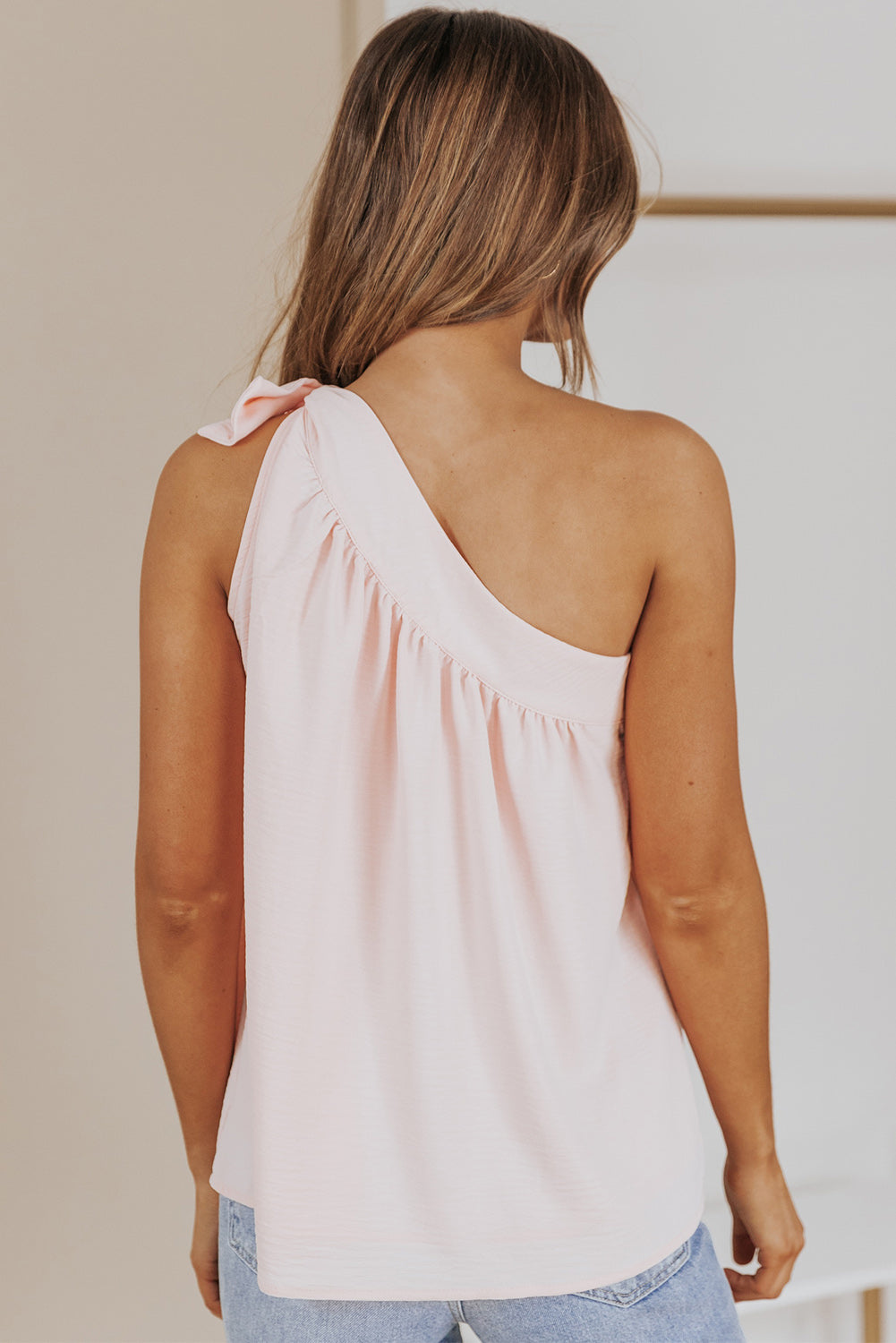 Bow to Bow One-Shoulder Blouse