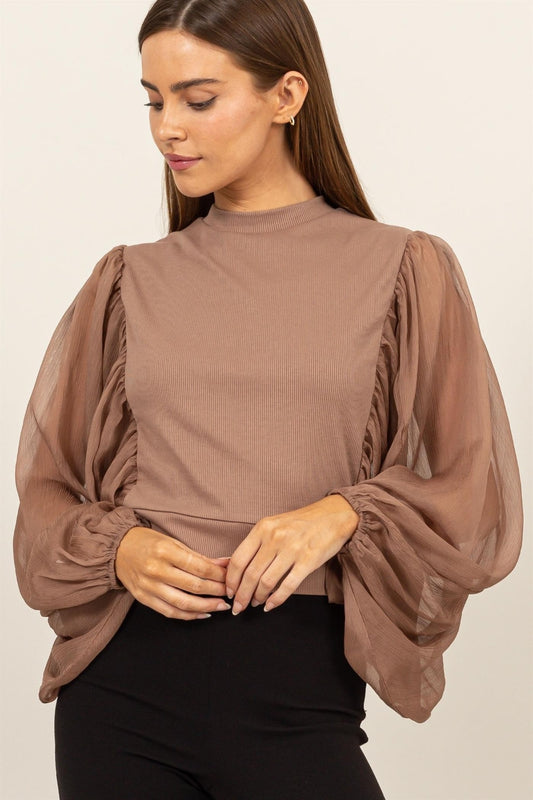 Aggie Sheer Blouse