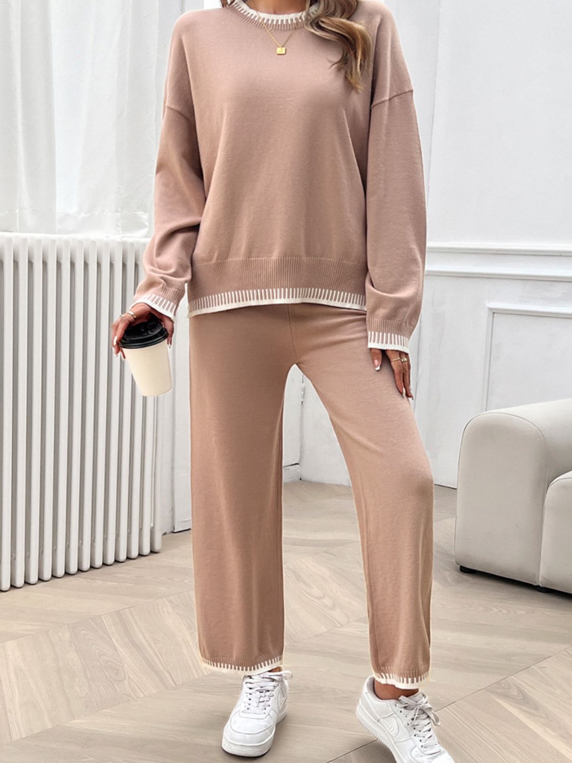 Devine Top and Pants Sweater Set