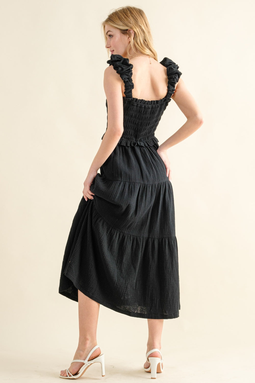 Ari Ruffled Tiered Dress