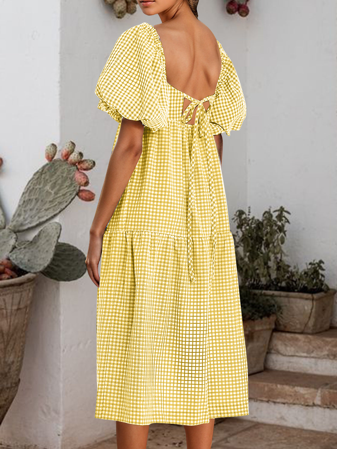 Picnic Puff Sleeve Dress