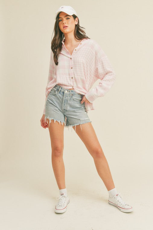 MIX IT OVERSIZED BUTTON DOWN