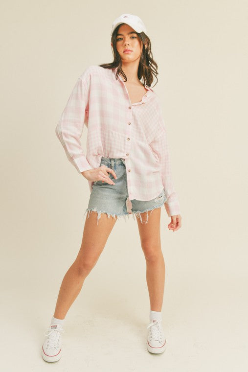 MIX IT OVERSIZED BUTTON DOWN