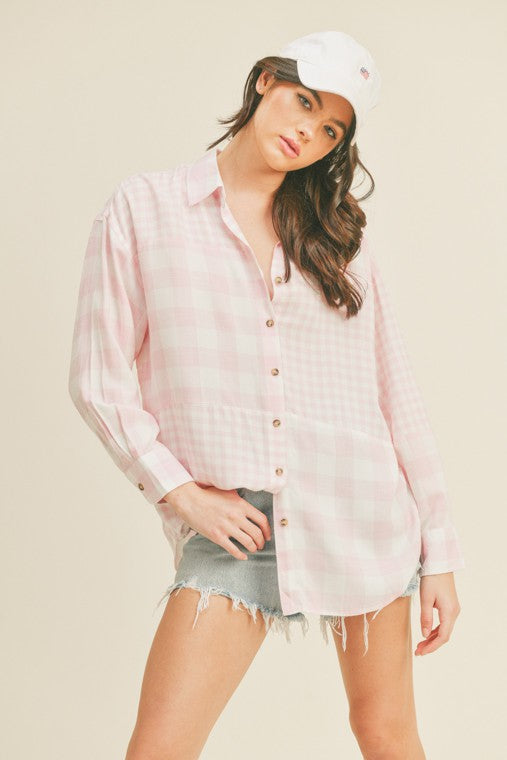 MIX IT OVERSIZED BUTTON DOWN